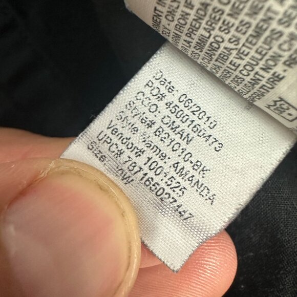 Gloria Vanderbilt Women's Plus Size 20W Short Jeans Black Denim - Picture 6 of 7